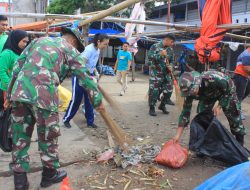 Kasdim 1420/Sidrap Pimpin Karya Bakti Serentak: Antisipasi Banjir dan Wabah Penyakit