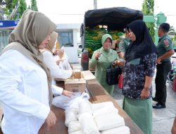 Kodim 1420/Sidrap dan Bulog Gelar Pasar Murah