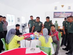 Sambut Hari Juang Kartika, Kodim 1420/Sidrap Gelar Bakti Sosial Donor Darah