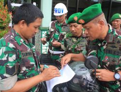 Dalam Rangka Kesiapan Operasional Pelaksanaan Tugas, Dandim 1420/Sidrap Cek Kendaraan Dinas