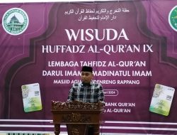 Lembaga Tahfidz Al-Qur’an Masjid Agung Sidrap Sukses Cetak 54 Huffadz Baru