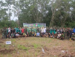 Dukung Program Ketahanan Pangan Nasional, Kodim 1420/Sidrap Tanam Pohon Secara Serentak