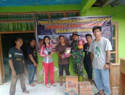 Kodim 1420/Sidrap Mengirim Bantuan Bahan Makanan dan Pakaian Ke Desa Leppangeng