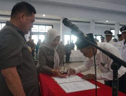 Pj Bupati Sidrap Kukuhkan Perpanjangan Masa Jabatan 67 Kepala Desa