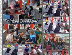Pastikan Kesehatan Warga Binaan Pemasyarakatan, Lapas IIA Parepare Rutin Lakukan Layanan Pemeriksaan  Kesehatan.