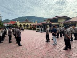 Apel Kesiapan Personil Polres Enrekang untuk Pengamanan Pendaftaran Paslon Bupati dan Wakil Bupati Tahun 2024