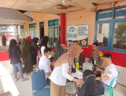 Bhabinkamtibmas Subsektor Kecamatan Anreapi Polres Polman Monitoring Kegiatan Posyandu di Wilayahnya