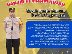 Kapolres Gowa Ingatkan Warga Waspada Banjir di Musim Hujan