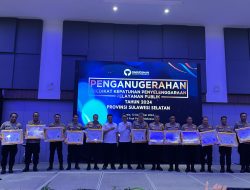Polres Soppeng berhasil mendapatkan penghargaan dalam Penganugerahan Predikat Kepatuhan