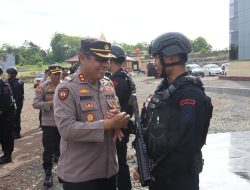 Polres Soppeng menggelar apel pelepasan personel BKO