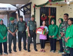 Sambut Natal, Kodim 1420/Sidrap Bagikan Bingkisan Natal 
