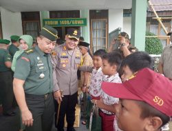 Kapolres Gowa Bersama Forkopimda Hadiri Kunjungan Kerja Pangdam Hasanuddin di Kodim 1409/Gowa