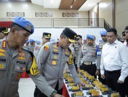 Cegah Penyalahgunaan, Wakapolda Sulsel Lakukan Pemeriksaan Senjata Api dan Amunisi Personel