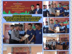 Khusus Di Hari Natal 2024,10 Orang WBP Lapas Kelas 11A Parepare Terima Remisi