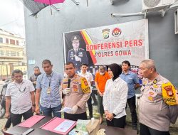 Kapolres Gowa Gelar Press Release Pengungkapan Kasus Persetubuhan Anak di Bawah Umur