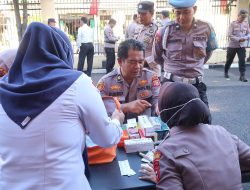Pemeriksaan Kesehatan Personil Polres Parepare, Dukung Kebijakan Kapolres, Polri yang Memberi Rasa Aman