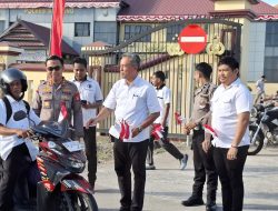 Polres Soppeng Gencarkan Gerakan Sulsel Merah Putih Sambut HUT RI ke-80