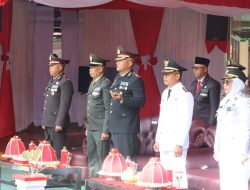 Kapolres Polman Hadiri Upacara HUT ke-80 RI dan Upacara Pemberian Remisi di Lapas Kelas II B Polewali