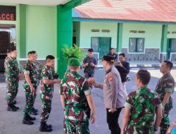 Kuatkan Hubungan dan Kolaborasi, Kapolres Parepare Silaturahmi ke Brigif 11 Badik Sakti