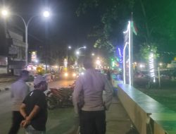 Patroli Blue Light Polsek Bacukiki Nyalakan Rasa Aman di Suasana Malam Kota Parepare