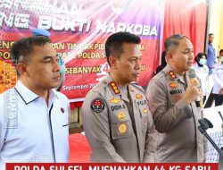 Polda Sulsel Musnahkan 44 Kg Sabu Hasil Ungkapan Polres Parepare