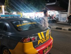 Polsek Bacukiki Kembali Laksanakan Patroli Blue Light, Pantau Sejumlah Event Kota Parepare