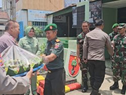 Polsek Ujung Berikan Ucapan Selamat HUT TNI ke-80 kepada Koramil 1405-01/Ujung