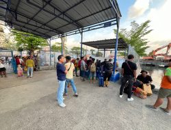 Polsek KPN Lakukan Pengamanan Keberangkatan KM. Adithya di Pelabuhan Nusantara Parepare