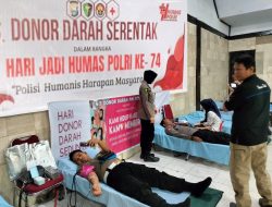HUT Humas Polri ke-74, Polres Parepare Gelar Donor Darah, Hasilkan 20 Kantong Darah