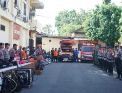 Menghadapi Potensi Banjir dan Bencana Alam, Polres Parepare Laksanakan Penggelaran Peralatan SAR Terpadu