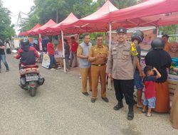 Bhabinkamtibmas Polsek Ujung Kawal Kelancaran Gerakan Pangan Murah di Kelurahan Labukkang