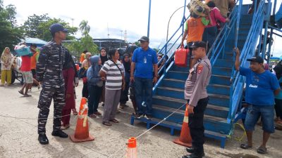 KM Bukit Siguntang Bertolak ke Balikpapan, Polsek KPN dan Pihak Terkait Lakukan Pengamanan