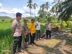 Kapolres Soppeng Apresiasi Sinergi Brimob dan Bhabinkamtibmas dalam Pemantauan Pembangunan Jembatan Gantung di Desa Watu