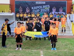 Gelaran  Perdana  Turnamen Kapolres Barru Cup 2025 Resmi Dibuka