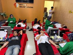 Peringati Hari Jadi Fungsi Intelijen Polri ke-80, Sat Intelkam Polres Gowa Gelar Donor Darah