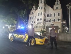 Polsek KPN Laksanakan Patroli Blue Light Dukung Operasi Lilin 2025