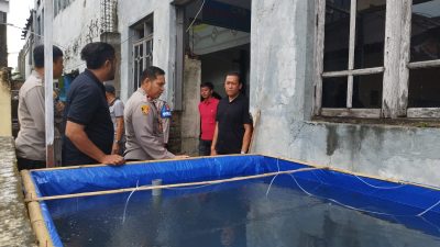 Budidaya Ikan Nila di Polsek KPN Jadi Contoh Kemandirian Pangan Hewani