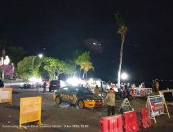 Patroli Blue Light Polsek Bacukiki Beri Rasa Aman di Akhir Pekan