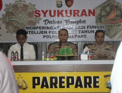 Peringati HUT ke-80 Intelijen Polri, Polres Parepare Dorong Profesionalisme Personel