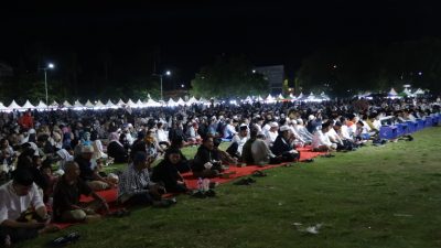 Kapolres Parepare Pimpin Pengamanan Malam Tahun Baru, Hadiri Tabligh Akbar dan Doa Bersama Lintas Agama