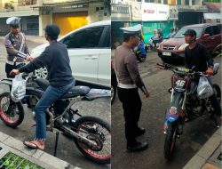 Operasi Keselamatan 2026, Pengendara Motor Trail Tanpa Helm Ditegur Petugas