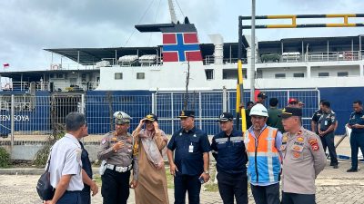 Laksanakan Operasi Keselamatan di Pelabuhan Nusantara, Sat Lantas Sentuh Kalangan Sopir Truk