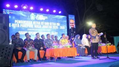 Waka Polres Parepare Hadiri Pengukuhan 564 Ketua RT/RW Sekaligus Grand Opening Kampung Enjoy
