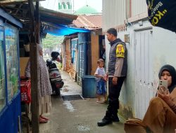 Bhabinkamtibmas Polsek KPN Sambangi Lorong Permukiman, Temui Warga Ingatkan Tetap Bersikap Waspada