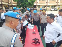 Tertib Administrasi, Polres Gowa Gelar Pemeriksaan Senpi dan Kartu Izin Personel