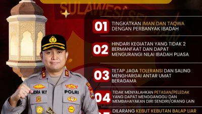 Ramadhan Penuh Berkah, Imbauan Kapolres Parepare Ajak Warga Perbanyak Ibadah dan Jaga Toleransi
