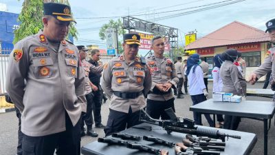 Polres Parepare Gelar Pemeriksaan Senpi, Tindak Lanjut Instruksi Kapolri