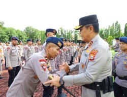 Kapolda Sulsel Pimpin Apel Pengecekan Senpi Serentak, Sambut Kepulangan Personel Brimob dari Aceh