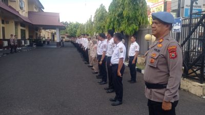 Jelang AMARAH dan May Day, Polres Parepare Gelar Apel Siaga Kamtibmas