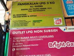 Menjual Diatas HET, Pangkalan Elpiji Hj. Hasna di Polman Dijatuhi Sanksi PHU